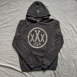 10.Deep Black Graphic Hoodie